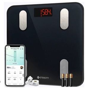 Smart Digital Bathroom Weight Scale Body BMI Mobile Fitbit Bluetooth 400lb